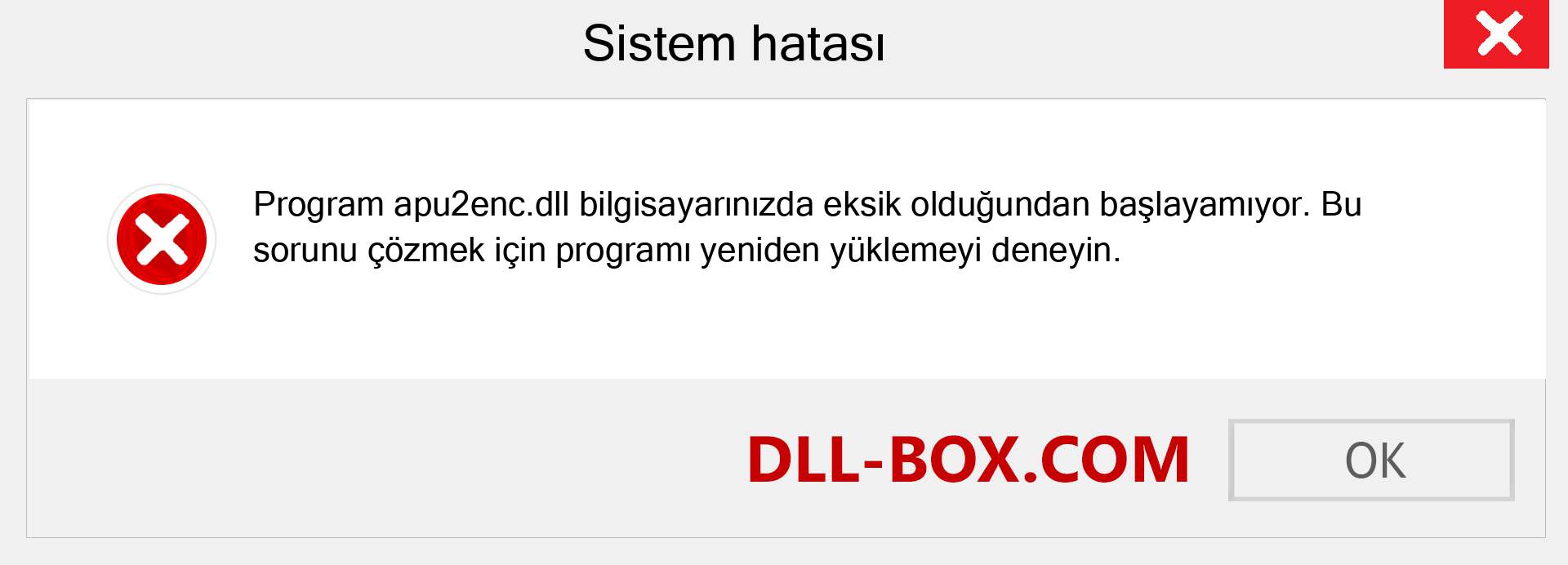 apu2enc.dll dosyası eksik mi? Windows 7, 8, 10 için İndirin - Windows'ta apu2enc dll Eksik Hatasını Düzeltin, fotoğraflar, resimler